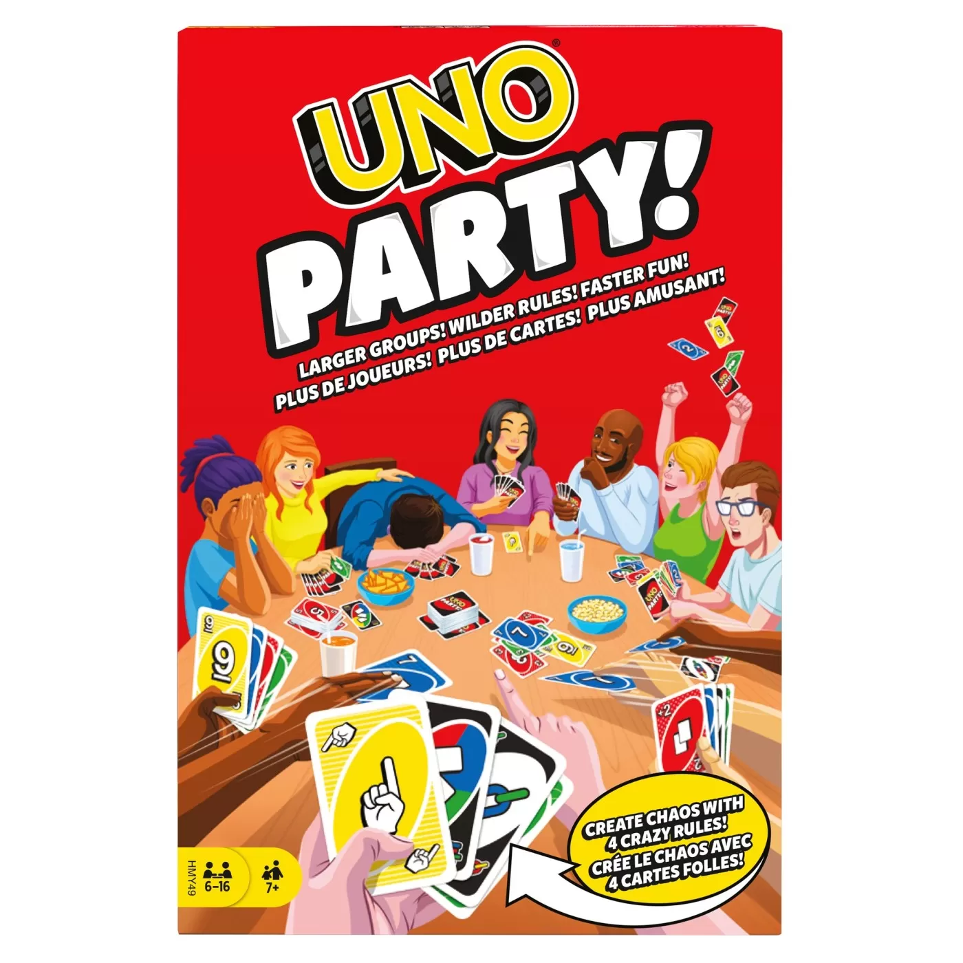 Jucării și Jocuri pentru copii - UNO Party, Carti de joc, varsta de la 7 ani la +15 ani