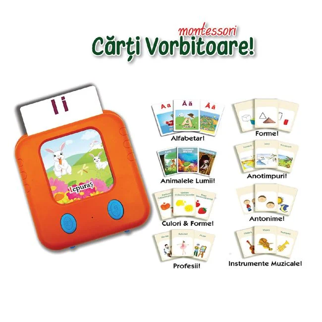 Carti Vorbitoare Montessori joc educativ electronic copii 3+ [1]