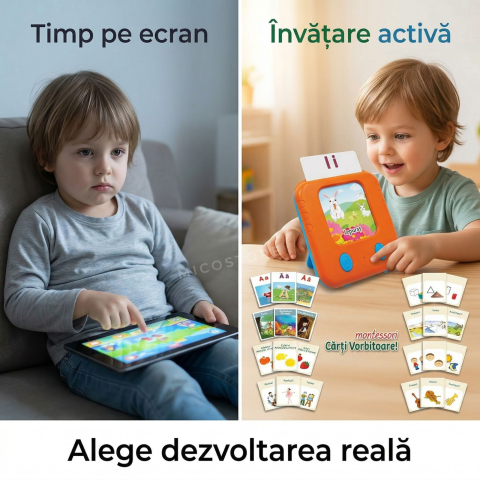 Carti Vorbitoare Montessori joc educativ electronic copii 3+ [4]