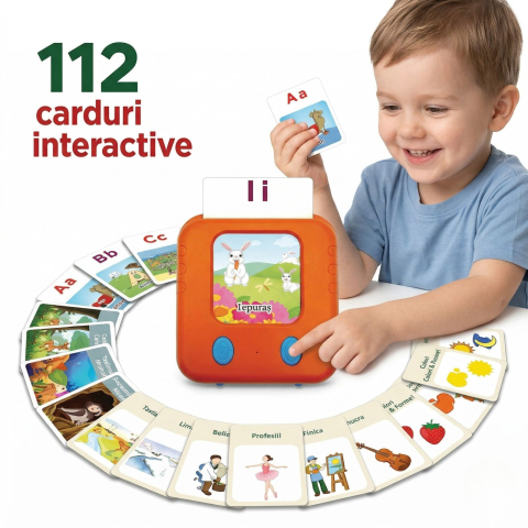 Jucării Montessori si Activități - Carti Vorbitoare Montessori joc educativ electronic copii 3+