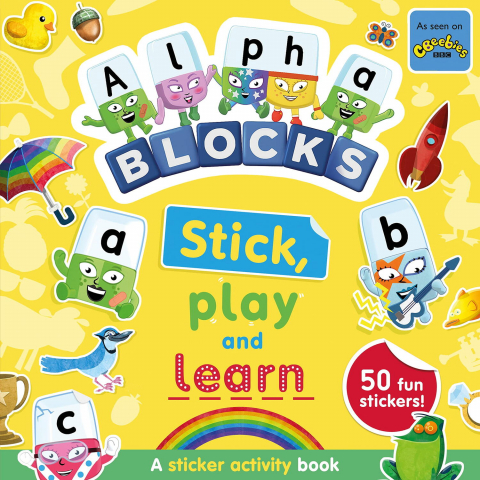 Cărți Educative, Activități - Carticica cu activitati Alphablocks - Lipesc, ma joc & invat