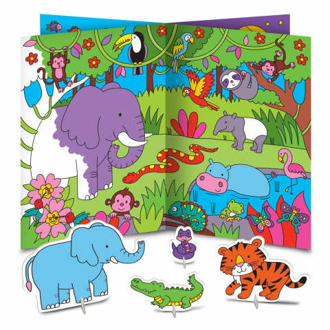 Cărți Educative, Activități - Carticica mea de colorat 3D