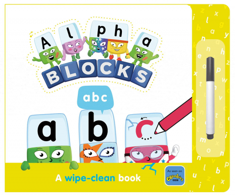 Cărți Educative, Activități - Carticica Scriu si sterg  Alphablocks - ABC