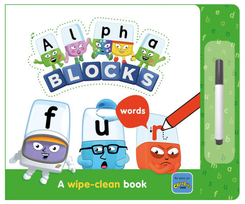 Cărți Educative, Activități - Carticica Scriu si sterg Alphablocks - Primele cuvinte