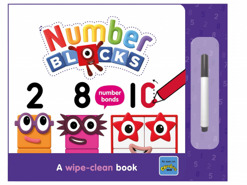 Cărți Educative, Activități - Carticica Scriu si sterg Numberblocks - Legaturi numerice