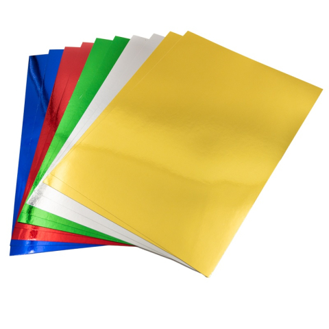 Art & Craft si Artizanat - Carton A4, 250g/mp, 5 culori metalice, set 10 coli, Colorarte
