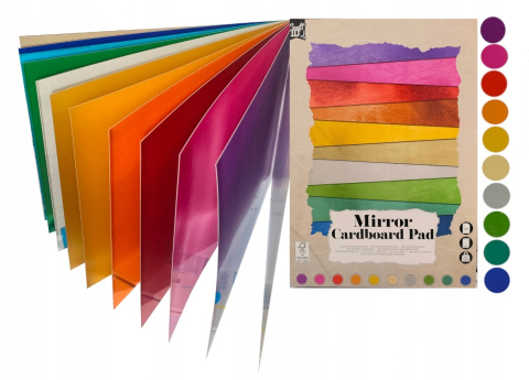 Art & Craft si Artizanat - Carton A4 Oglinda 10 culori  Grafix