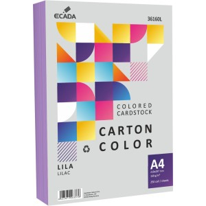 Birotică și Papetărie - Carton color 160g/mp a4 250 coli ecada lila 36160l