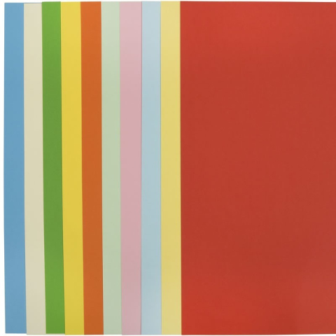 Art & Craft si Artizanat - Carton colorat A4 Colorarte, 160g/mp, mix diverse culori, top 10 coli