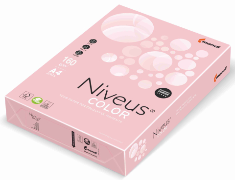 Rechizite Școlare - Carton copiator a4 roz flamingo pal 160g 250/top opi74 niveus