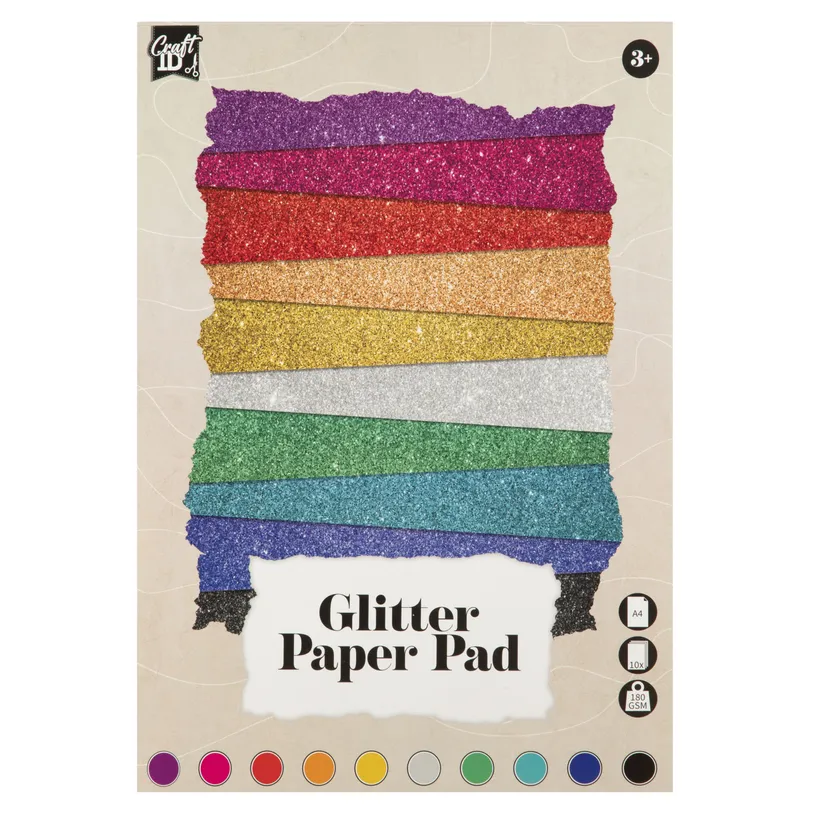 Art & Craft si Artizanat - Carton glitter A4 180gr 10foi MIX Grafix 