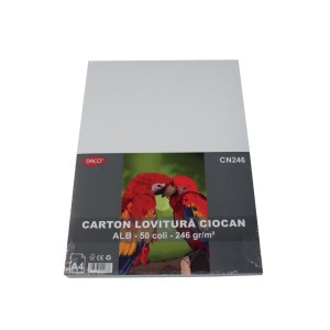 Birotică și Papetărie - Carton lovitura ciocan 246g/mp a4 50 coli daco cn246