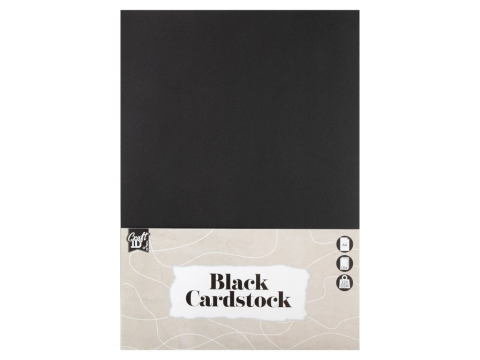 Art & Craft si Artizanat - Carton negru a4 -10 foi 220 gsm Grafix 