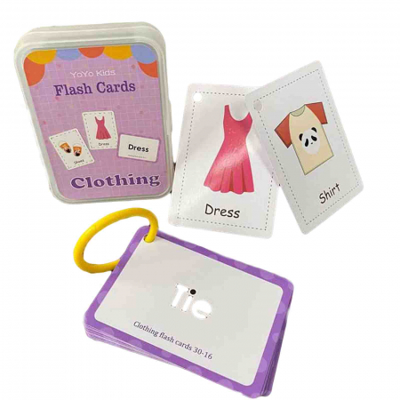 Cartonase educative pentru copii, Haine, 30 buc - Micostore.ro [1]