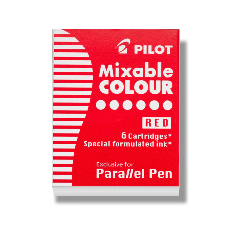 Rechizite Școlare - Cartuse cerneala 6/set parallel pen rosie pilot