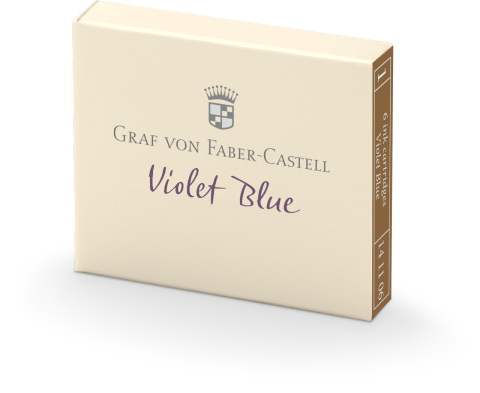 Rechizite Școlare - Cartuse cerneala mici albastru violet 6 buc/cutie graf von faber-castel
