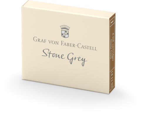 Rechizite Școlare - Cartuse cerneala mici gri 6 buc/cutie graf von faber-castel