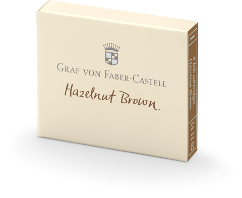 Rechizite Școlare - Cartuse cerneala mici maro 6 buc/cutie graf von faber-castel