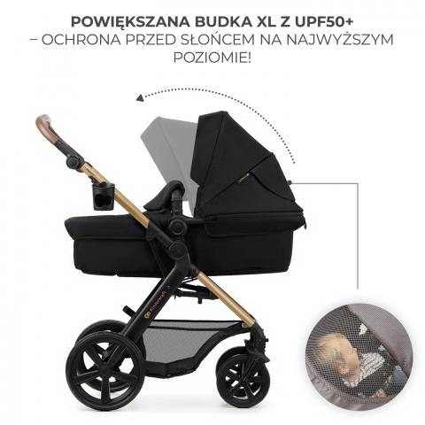 Carucior 3 in 1 kinderkraft moov 2, negru pur, varsta de la 0 luni la 3 ani [2]