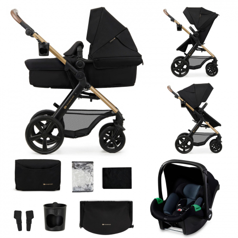 Carucior 3 in 1 kinderkraft moov 2, negru pur, varsta de la 0 luni la 3 ani [5]