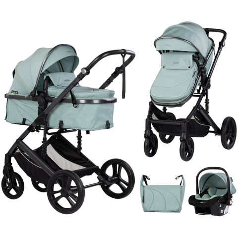 Carucioare, articole transport - Carucior Chipolino Amore 3 in 1 matcha