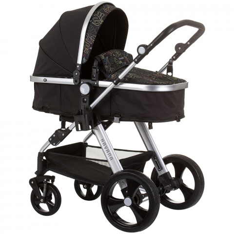 Carucioare, articole transport - Carucior Chipolino Havana 2 in 1 obsidian leaves