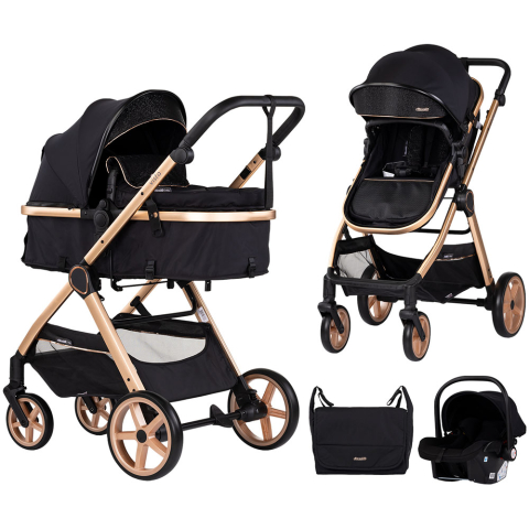 Carucioare, articole transport - Carucior Chipolino Vista 3 in 1 blackberry