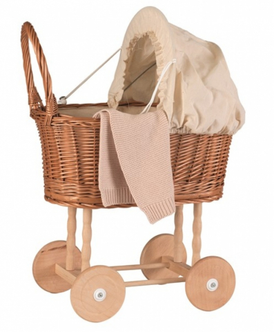 Jucării și Jocuri pentru copii - Carucior din nuiele pentru papusi, Egmont Toys, varsta 3 - 6 ani, Fata
