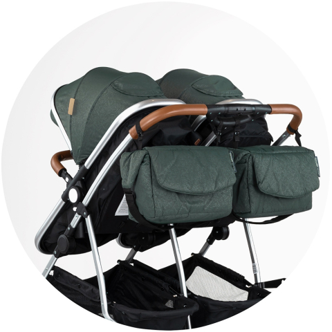 Carucior gemeni Chipolino Duo Smart 2 in 1 basil [11]