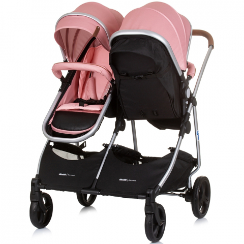 Carucior gemeni Chipolino Duo Smart 2 in 1 flamingo [3]