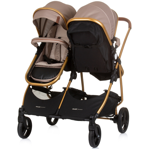 Carucior gemeni Chipolino Duo Smart 2 in 1 golden beige [3]