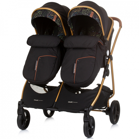 Carucior gemeni Chipolino Duo Smart 2 in 1 obsidian leaves [6]