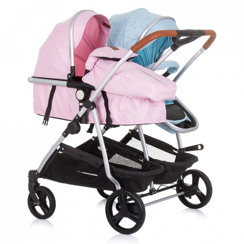 Carucior gemeni Chipolino Duo Smart 2 in 1 rose water sky [1]