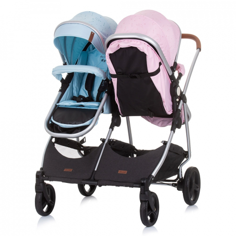 Carucior gemeni Chipolino Duo Smart 2 in 1 rose water sky [3]
