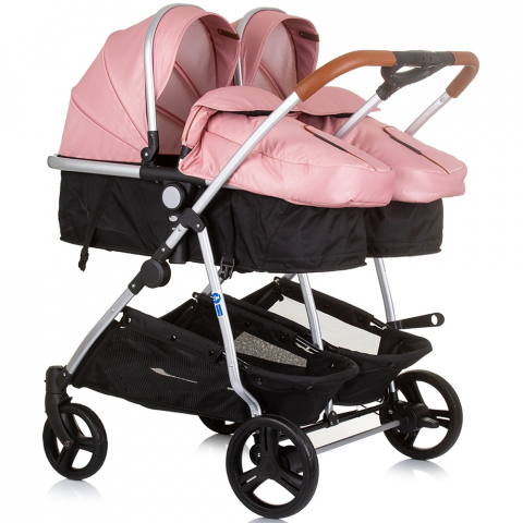 Carucior gemeni Chipolino Duo Smart 3 in 1 flamingo [1]