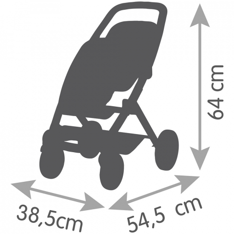 Carucior pentru papusi Smoby Maxi Cosi Twin albastru [2]
