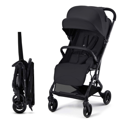 Carucioare, articole transport - Carucior sport kinderkraft indy3, coal black copii varsta 0 luni - 3 ani