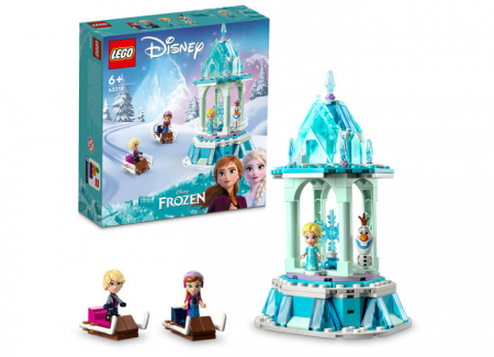 LEGO Disney - Caruselul Magic al Annei si al Elsei, varsta de la 6 ani la 12 ani