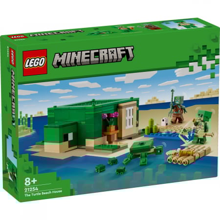 LEGO Minecraft - Casa de pe plaja testoaselor, varsta de la 8 ani la 13 ani