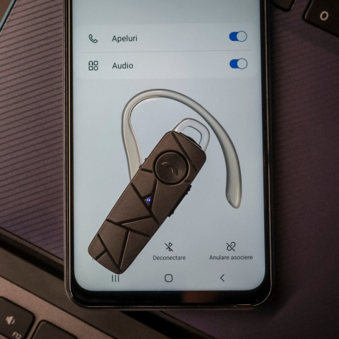 Cască Bluetooth Tellur Vox 60, încărcător auto, negru [4]
