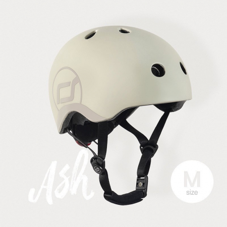 Jucării și Jocuri pentru copii - Casca protectie copii 3 ani+, marime S-M, Scoot & Ride, Ash