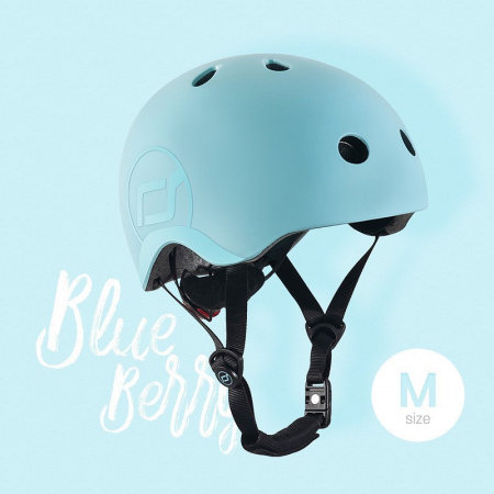 Casca protectie copii 3 ani+, marime S-M, Scoot & Ride, Blueberry [1]