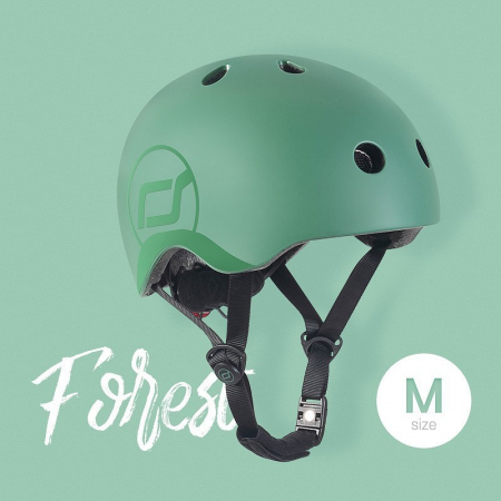 Jucării și Jocuri pentru copii - Casca protectie copii 3 ani+, marime S-M, Scoot & Ride, Forest