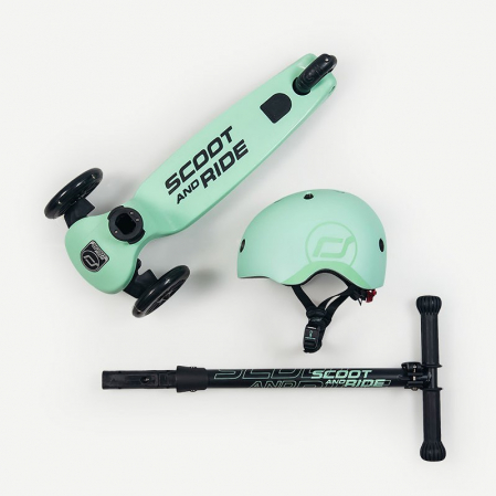 Casca protectie copii 3 ani+, marime S-M, Scoot & Ride, Kiwi [5]
