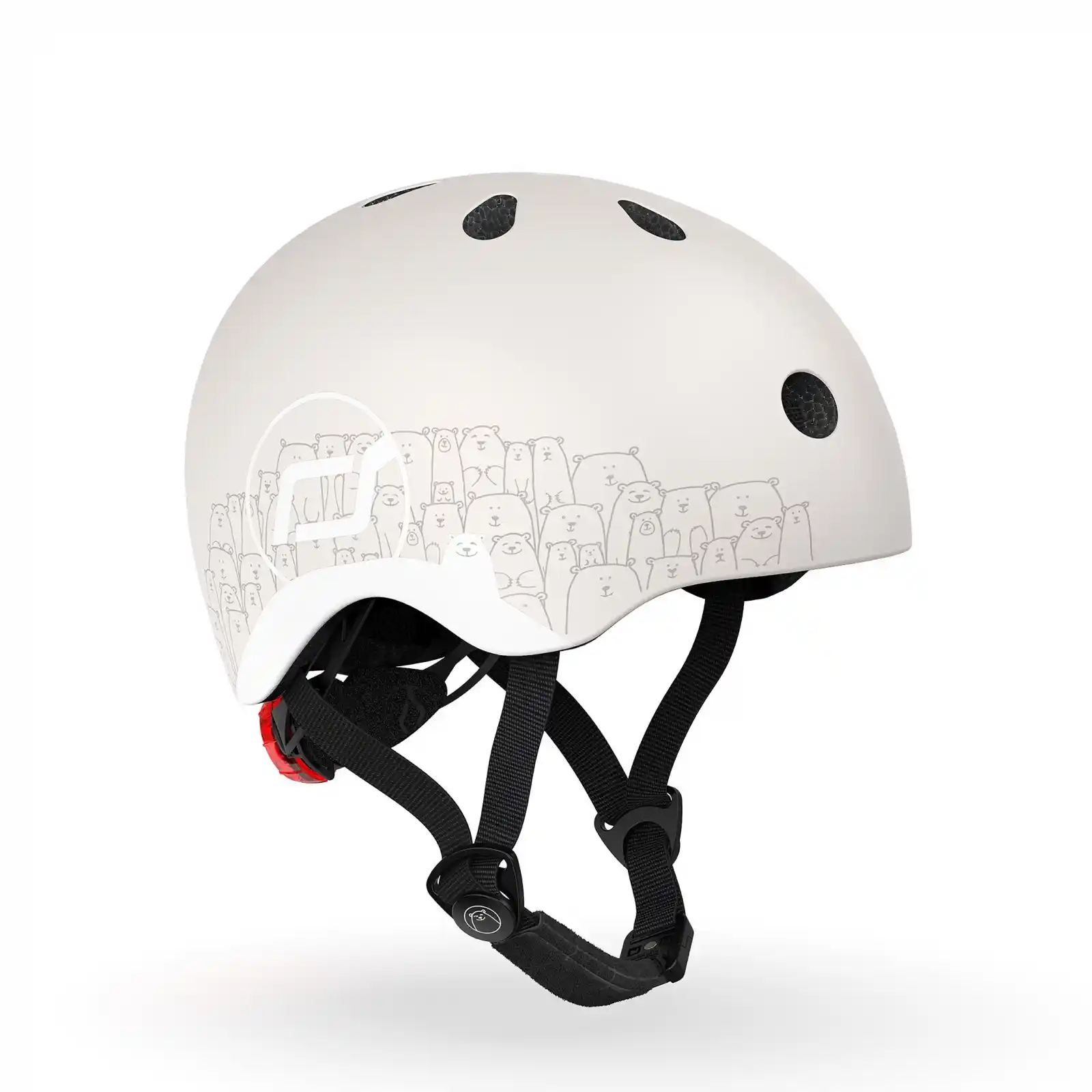 Jucării și Jocuri pentru copii - Casca protectie copii 1 an+, marime XXS, Scoot & Ride, Ash Reflectorizant