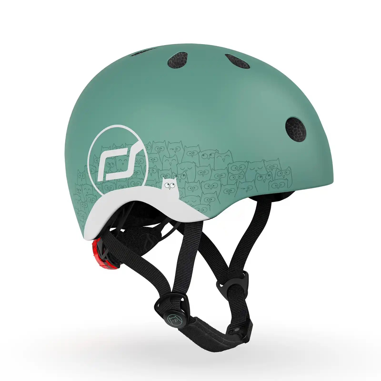 Jucării și Jocuri pentru copii - Casca protectie copii 1 an+, marime XXS, Scoot & Ride, Forest Reflectorizant