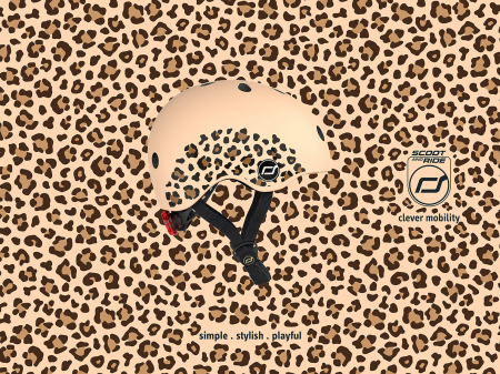 Casca protectie copii 1 an+, marime XXS, Scoot & Ride, Leopard [9]
