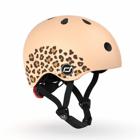Jucării și Jocuri pentru copii - Casca protectie copii 1 an+, marime XXS, Scoot & Ride, Leopard