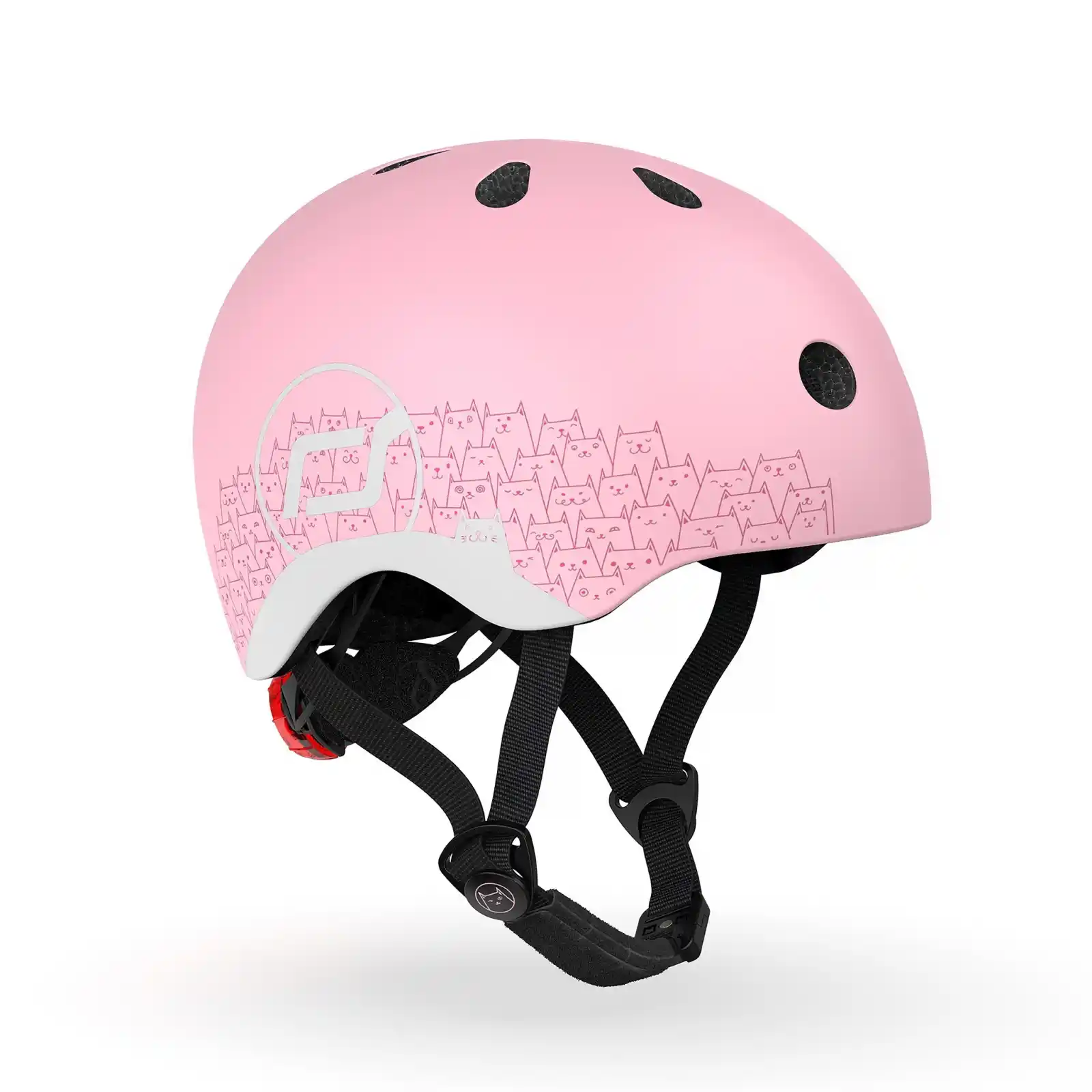 Jucării și Jocuri pentru copii - Casca protectie copii 1 an+, marime XXS, Scoot & Ride, Rose Reflectorizant