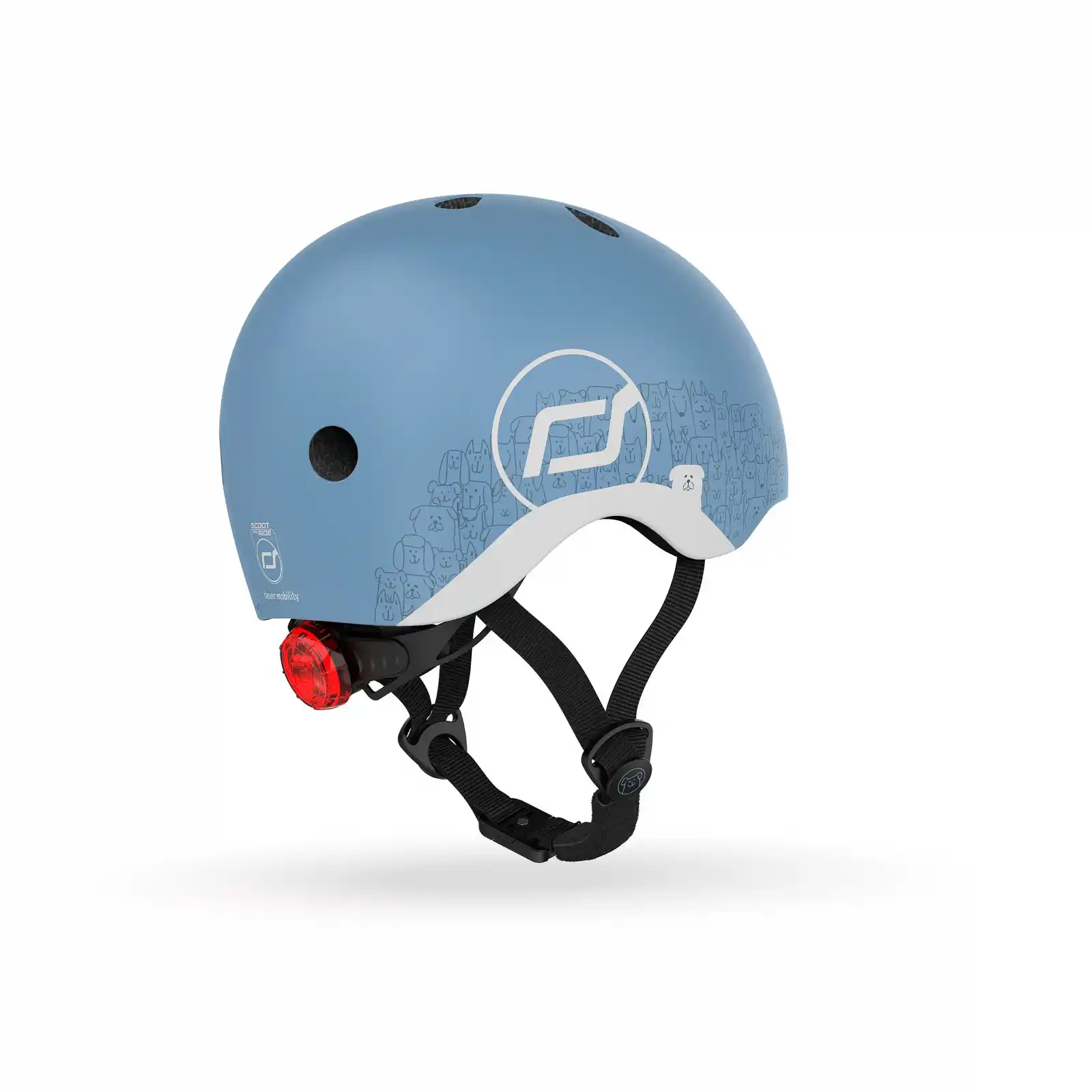 Casca protectie copii 1 an+, marime XXS, Scoot & Ride, Steel Reflectorizant [3]